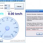Software de cálculo de velocidad en base a la distancia de frenado